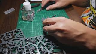 Assembling the Blightlord Terminators  Warhammer 40k Death Guard [upl. by Llerad]