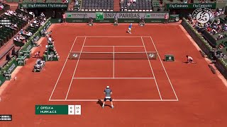 11 Hubert Hurkacz 🇵🇱 vs 30 Reilly Opelka 🇺🇸  2022 French Open Quarterfinals [upl. by Avek]