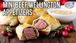 Mini Beef Wellington Appetizers  Honey I Shrunk the Beef Wellingtons [upl. by Esiouqrut277]