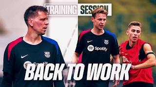 FERMÍN RETURNS amp TRAINS with the GROUP  FC Barcelona Training 🔵🔴 [upl. by Beutner]