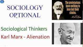 Karl Marx Theory of Alienation Sociology Optional  Full Sociology Optional Course [upl. by Ajdan]