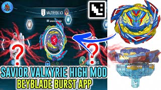 SAVIOR VALKYRIE HIGH MOD COMBO  QR CODES BEYBLADE BURST APP  SALVAGE VALTRYEK V7 IN SURGE APP [upl. by Weisbart714]