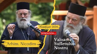 Conferința „Valoarea sufletului nostru” din tabăra de la Nemțișor 2024  Arhim Nicodim Petre [upl. by Domela]