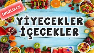 İngilizce Yiyecekler İçecekler  Fruits and Vegetables  ingilizce yemekler [upl. by Negyam]