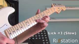 Riffstation Colm Lindsay Licks in the style of Joe Satriani [upl. by Neerroc]