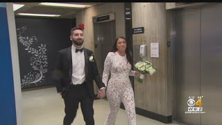 Couples Celebrate Rare Palindrome Date 22222 By Getting Married At Boston City Hall [upl. by Enined582]