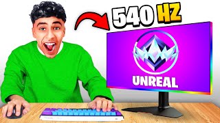 This 540Hz MONITOR Made Me Reach UNREAL Rank in Fortnite [upl. by Ahsial665]