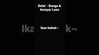 Belai  Bunga amp Amsyar Lee  Lyric  shorts newbie [upl. by Oehsen]