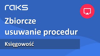 JPK V7  zbiorcze usuwanie procedur [upl. by Lebazi758]