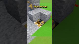 Minecraft Make A Trap  How To Make Tripwire Trap  minecraft minecraftshorts [upl. by Shela]