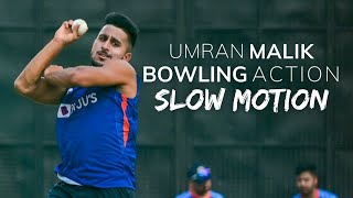 Umran Malik Bowling Action SlowMotion [upl. by Calla689]