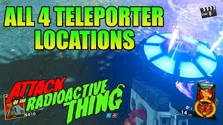 ALL 4 TELEPORTER PAD LOCATIONS quotATTACK OF THE RADIOACTIVE THINGquot INFINITE WARFARE ZOMBIES DLC 3 [upl. by Shane274]