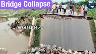 The Bridge Collapse at Ramapuram X Road in Suryapet District Telangana [upl. by Aneela]