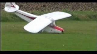 RC PLANE CRASH  QUARTER SCALE PIPER CUB STALLS  JON [upl. by Ollecram]