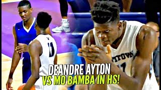 DeAndre Ayton vs Mo Bamba amp His 710quot Wingspan In High School 1 vs 2 Potential Draft Picks [upl. by Anneyehc]