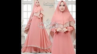 Model Baju Gamis Syari 2018  Fesyen Baju Terkini Perempuan Bertudung [upl. by Ettevey]