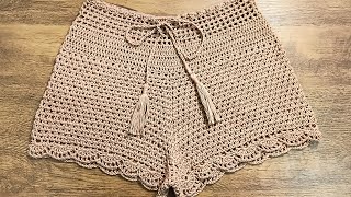 shorts de crochê verão 2025crochet [upl. by Sauder882]