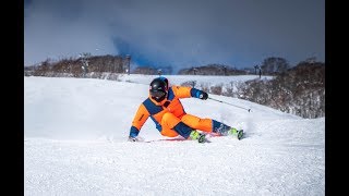 SKI CARVING the new Volkl Racetiger Demo 201920  Reilly McGlashan [upl. by Tzong]