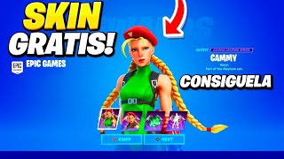 Como CONSEGUIR GRATIS la NUEVA SKIN de CAMMY en FORTNITE 😱🎁 SKIN de STREET FIGTHER GRATIS FORTNITE [upl. by Vi]