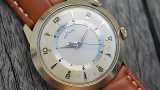 GORGEOUS LeCoultre Memovox Wrist Alarm cal 814  mechanical alarm watch  1955 [upl. by Dier497]