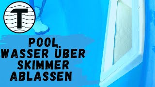 Poolwasser ablassen ohne Bodenablauf 🤔 ganz easy 🤗 [upl. by Nwahsear]