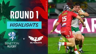 Benetton v Scarlets  Highlights  Round 1  URC 202425 [upl. by Adnalay]