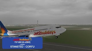 LS8482  Jet2 Holidays Departure From London Stansted EGSS [upl. by Eatnad]