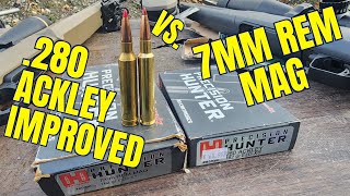 280 Ackley Improved vs 7mm Rem Mag ELDX Chronograph [upl. by Tnarg]