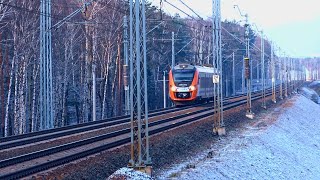 Pociągi PolRegio i Kolei Śląskich  Krzeszowice  Trzebinia  Balin [upl. by Ahsined406]