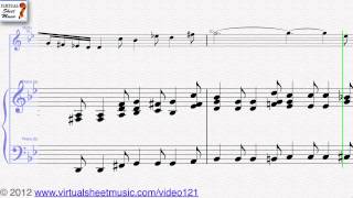 Giuseppe Tartinis Devils Trill Sonata violin and piano sheet music  Video Score [upl. by Evangelist]