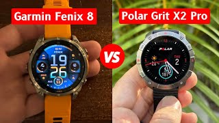 Garmin Fenix 8 VS Polar Grit X2 Pro  Indepth Features Comparison [upl. by Mullen146]