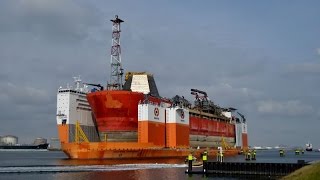 Transport FPSO Armada Intrepid onboard the Dockwise Vanguard [upl. by Debbee550]