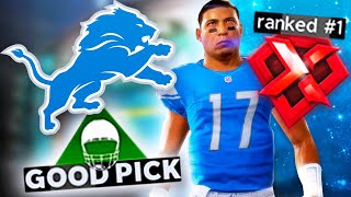 We Got The 1 Player in the Draft Madden 22 Lions Franchise Offseason  NFL Draft [upl. by Tia28]