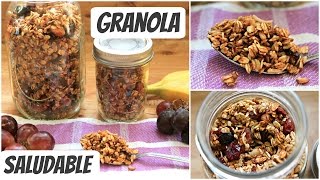 Granola casera SALUDABLE [upl. by Ulani]