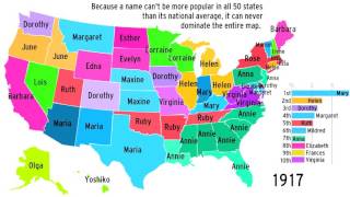 The Popularity of Baby Names by US State [upl. by Rondon]