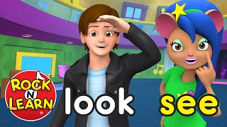 Sight Words Level 1  Preschool amp Kindergarten Reading  Rock N Learn [upl. by Nocaj523]