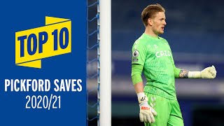 JORDAN PICKFORDS TOP 10 SAVES OF 202021 [upl. by Nainatrad]