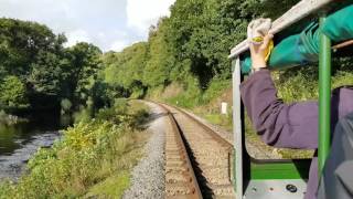 Ride in a Wickham Trolley at the South Devon Railway [upl. by Meisel]