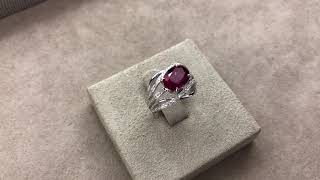 Bague tourmaline rubellite et diamants [upl. by Amber46]