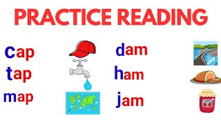 Learn to read 3  letter words  phonics  practice reading  Reading for beginnerskidstoddlers [upl. by Melena452]