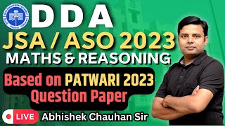 DDA JSA Maths Previous Year Question Paper  DDA JSA Previous Year Question Paper  DDA PATWARI 2023 [upl. by Barret]