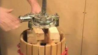 Using a Double Ratchet Press in Winemaking [upl. by Mellie]