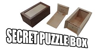 How to Build a Secret Compartment Box  Puzzle Box [upl. by Russ]