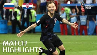 Russia v Croatia  2018 FIFA World Cup  Match Highlights [upl. by Medorra251]