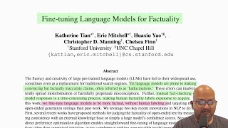 Finetuning Language Models for Factuality [upl. by Alimaj]