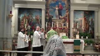 Tridentine Mass  St Agnes Church NYC  Gospel [upl. by Ahsitan]