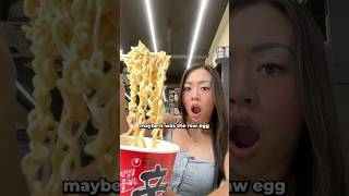 creamy shin ramen hack at the korean convenience store shorts [upl. by Nevai]