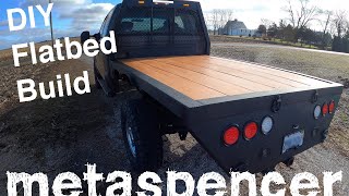 DIY Flatbed Build Each Step in My Process [upl. by Eislel]