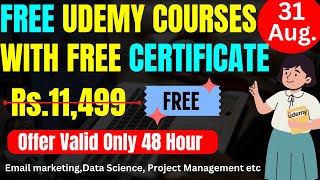 Udemy Free Certificate Courses in 2024  Learn Skills Online 13 Free Online Course udemyfree [upl. by Harli]