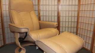 Ekornes Stressless Senator Recliners Sand Paloma Natural Stained [upl. by Gnahc]